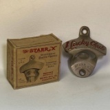 Starr X “Lucky Club” Wall Mount Bottle Opener with Original Box