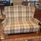 Plaid Love Seat by Broyhill