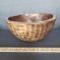 Large Vintage Carved Wooden Bowl