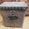 Wicker Laundry Basket With Brass Details