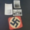 Lot of Original Photos From World War II and Paper Swastika