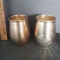 Set of Mikasa Hammered Silver Plate Tumblers