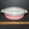 Vintage Pyrex Pink Daisy 045 2.5 Quart With Lid