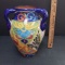 Ceramic Brightly Colored 3 Handle Vase