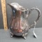 Vintage Webster Wilcox Silver Plate Water Pitcher, American Rose Pattern