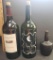 Lot of 3 Empty Wine/Alcohol Bottles, Moon Shine Vineyards is Embossed