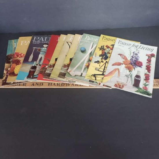 Lot of Pause For Living Vintage Coca Cola Publications