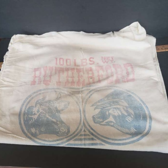 Vintage Rutherford Brands 100 Lbs. Feed Sack