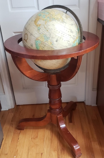 Cram’s Imperial World Globe on Wood Stand