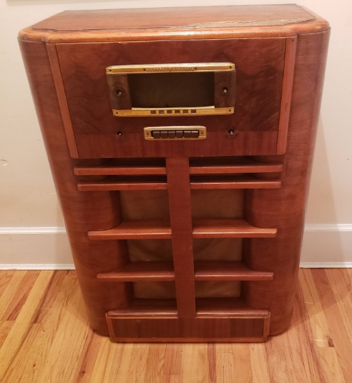 Vintage General Electric Wood Radio Cabinet 