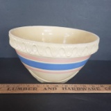 Antique McCoy Ribbed Striped Blue, Pink Nesting Mixing Bowl