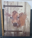 Farmhouse Shutter Style Cow Décor