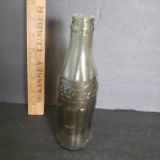 Vintage Embossed Coca Cola Amber Colored Columbus, GA Bottle