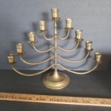 Vintage Brass Menorah with Moveable Arms