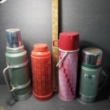 Lot of 4 Vintage Thermos’