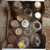 Box Lot of Assorted Canning Jars and Bottles