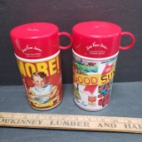 Lot of 2 Campbell’s Soup Travel Containers, Great For Lunch on the Go