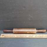 Dark Stained Vintage Wood Rolling Pin