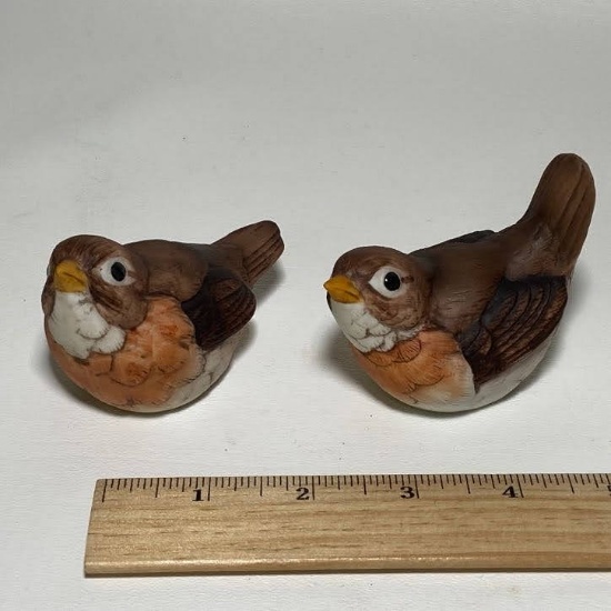 Pair of Porcelain Andrea by Sadek Bird Figurines