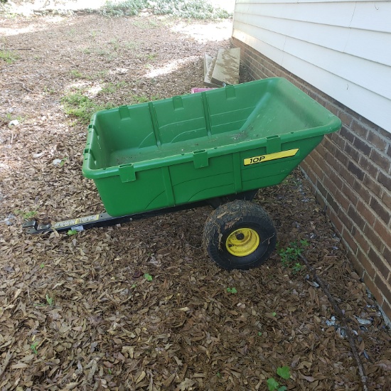 John Deere Pull Behind Lawn Mower Dump Cart