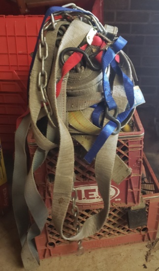 Large Lot of Straps for Hauling