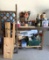 Work Bench Full of Misc Hardware, Tools, Wood, Trellis, Home Décor, Chemicals & More