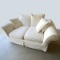 Ivory Love Seat with Custom Cover by Rooms to Go