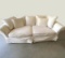 Large Ivory Sofa with Pillows & Custom Cover by Rooms to Go