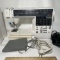 Elna 9000 Swiss Made Computer Sewing Machine with Foot Pedal & Case