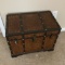 Wooden Chest with Woven Exterior