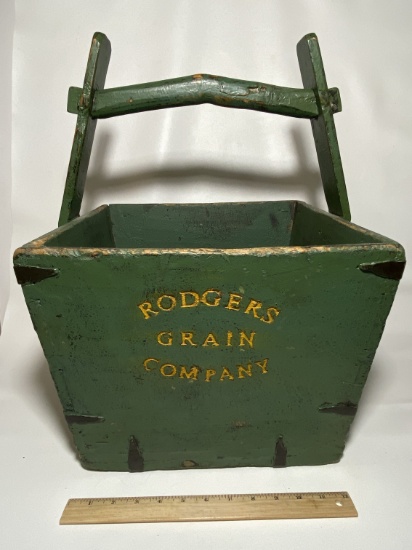 Awesome Wooden “Rodgers Grain Company” Bucket