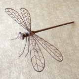 Dragonfly Rusty Metal Yard Art