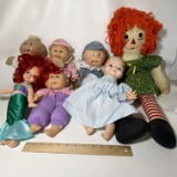 Lot of Misc Vintage Dolls