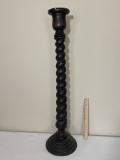 3 ft Tall Turned Wooden Candle Pedestal
