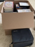 Large Box of DVDs, VHS & CDs