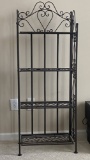 Heavy Wrought Iron 4-Tier Shelf