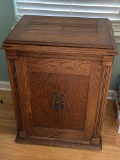 Vintage Oak Sewing Machine Cabinet - No Machine