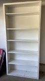 6-Tier Wooden White Painted Bookcase
