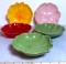 Set of 5 Multi-Colored Retro Hofmann Industries Plastic Dogwood Snack/Berry Bowls