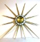 Retro Starburst Wall Clock - Robert Shaw Lux Time Division