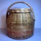 Vintage Wicker Basket with Lid