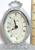 Lead Crystal Desk Clock