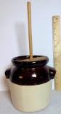 Vintage Small Pottery Butter Churn