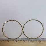 Pair of Gold Tone Bangle Bracelets