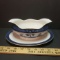 Double Phoenix Nikko Ironstone Occupied Japan Blue Willow Gravy Boat 