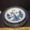 Set of 8 Double Phoenix Nikko Ironstone Japan Blue Willow Plates