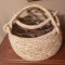 Vintage Basket with Horse Tack
