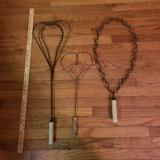 Lot of 3 Rug Beaters