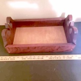 Vintage Hand Crafted Wooden Tray