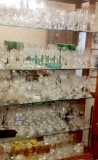 Large Lot of Crystal and Glass Stemware - Everything in the Cabinet